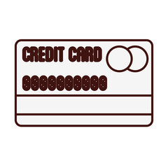 credit or debit card icon image vector illustration design 