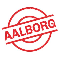 Aalborg rubber stamp. Grunge design with dust scratches. Effects can be easily removed for a clean, crisp look. Color is easily changed.