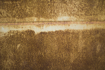 texture of metal wall with rust gold color,