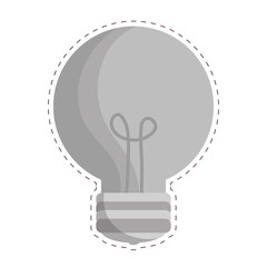 regular lightbulb icon image vector illustration design 