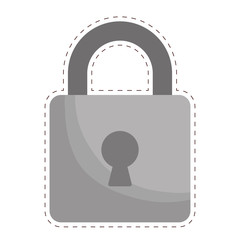 safety lock icon image vector illustration design 
