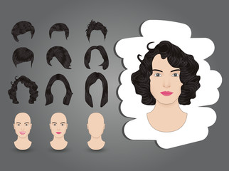 female hairstyle brunette