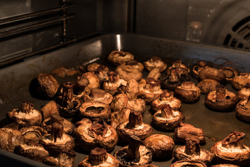 Baked mushrooms in the oven