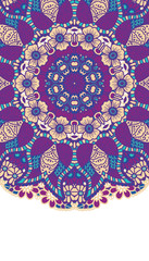 Round colorful mandala.