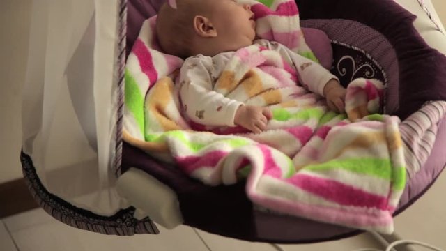baby sleeping in crib