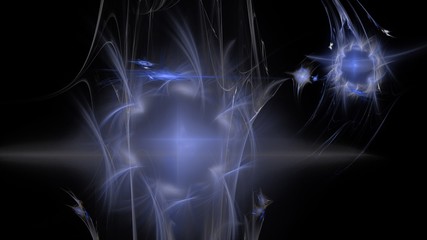 Fantasievolle Rauchstruktur - Dunkelblau