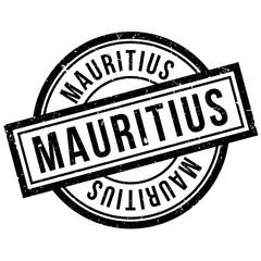 Mauritius rubber stamp. Grunge design with dust scratches. Effects can be easily removed for a clean, crisp look. Color is easily changed.