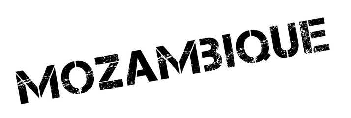 Mozambique rubber stamp. Grunge design with dust scratches. Effects can be easily removed for a clean, crisp look. Color is easily changed.