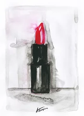 Beautiful woman portrait. Abstract fashion watercolor illustration