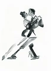Tango-Tanz .Aquarell-Illustration © Anna Ismagilova