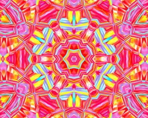 Abstract concentric colorful pattern
