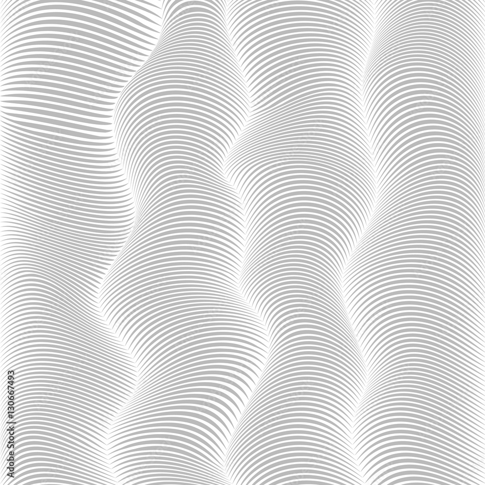 Aufkleber abstract background with gray distorted lines.
