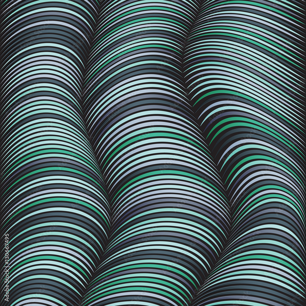 Aufkleber Abstract background with different distorted lines.