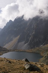 Mountain tarn lake in High Tatras. Slovakia