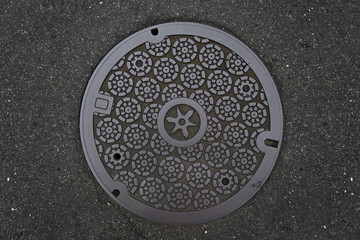 Circle steel manhole cove
