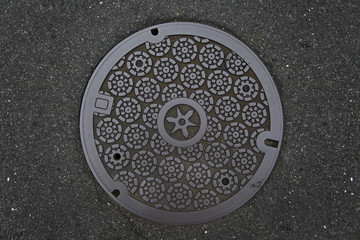 Circle steel manhole cove