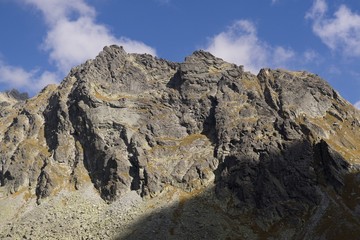 Clouds and views of High Tatras Mountains. Slovakia
