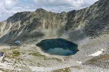 Ledenoto (Ice) Lake from Musala Peak, Rila mountain, Bulgaria