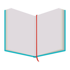 Book icon. Education literature read library and school theme. Isolated design. Vector illustration