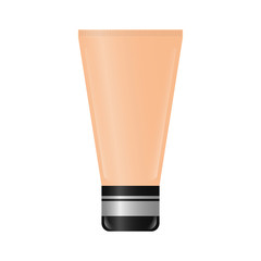 face bb cream icon over white background. makeup concept. vector illustration