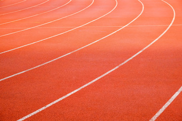 Fototapeta premium Running track and curve of the track