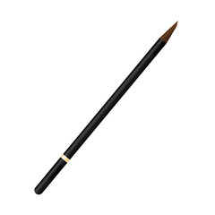 makeup brush icon over white background. vector illustration