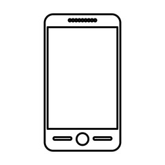 Smartphone icon. Device gadget technology and electronic theme. Isolated design. Vector illustration