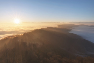 Obraz premium Planetenweg Uetliberg-Felsenegg