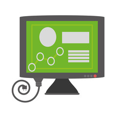 computer technical circuit electronic vector illustration eps 10