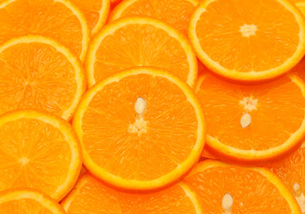 Orange slice closeup