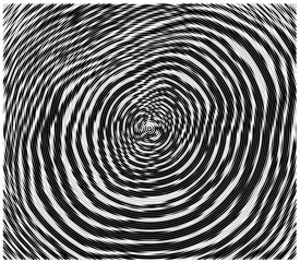 Vector spiral. No gradient. Texture.Concentric lines, circular, rotating background. Volute. Pattern. Illustration. Black and white.