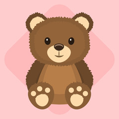 Cute fluffy teddy bear