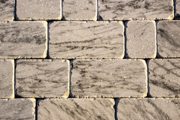 Pattern of grey and rough sandstone wall texture  backgroun, natural surface.