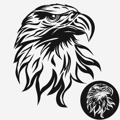 Fototapeta premium Eagle head logo vector