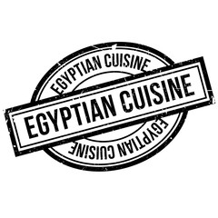 Egyptian Cuisine rubber stamp. Grunge design with dust scratches. Effects can be easily removed for a clean, crisp look. Color is easily changed.