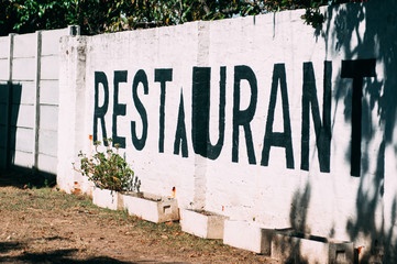 restaurant sign