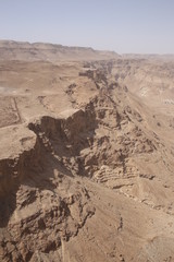 Fototapeta na wymiar View of the canyon in Israel