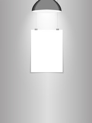 Vertical White Empty Board Template. Ideal for your Poster, Illustration, Infographic, Business, Banner and more. EPS 10