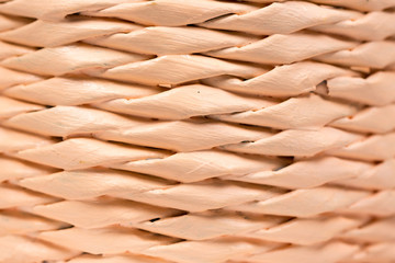 Closeup macro woven basket abstract background