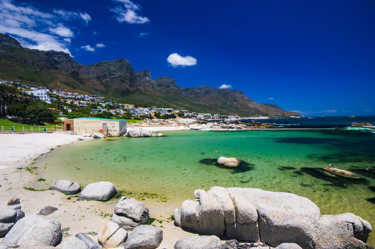 Camps Bay beach, Cape Town. South Africa