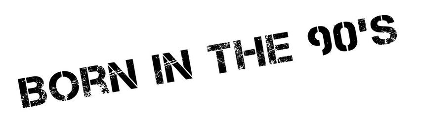Born In The 90'S rubber stamp. Grunge design with dust scratches. Effects can be easily removed for a clean, crisp look. Color is easily changed.