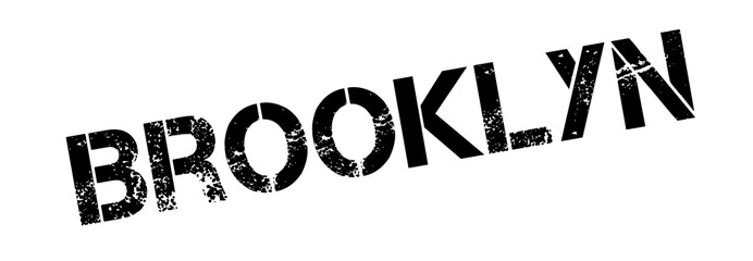 Brooklyn rubber stamp. Grunge design with dust scratches. Effects can be easily removed for a clean, crisp look. Color is easily changed.