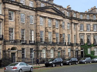 block of Palladian townhouses, Edinburgh New Town