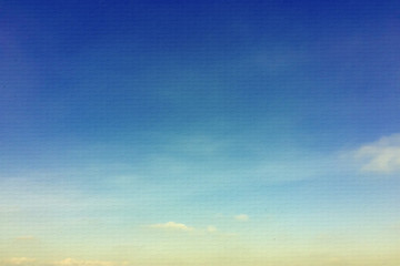 Obraz premium Blue sky on white paper texture for background