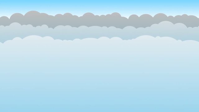 Blue Cloud Background Loop. Animated 60fps blue cloud background to display behind online social media posts for news reports and broadcasts.