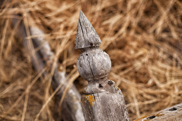 Detail of cemetery remains