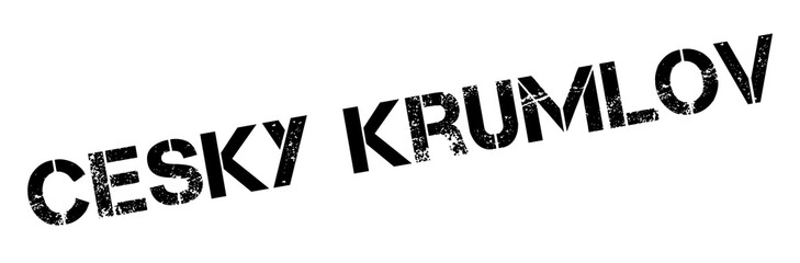 Cesky Krumlov rubber stamp. Grunge design with dust scratches. Effects can be easily removed for a clean, crisp look. Color is easily changed.