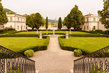 Public park of an Italian museum.