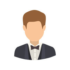 Man icon. Male avatar person people and human theme. Isolated design. Vector illustration