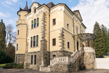 Fototapeta na wymiar Villa Paradiso in Art Nouveau style.